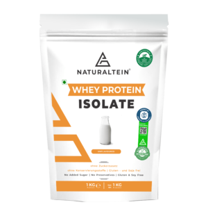 NATURALTEIN – Whey Protein Isolate Unflavoured (1 Kg , 27 G Protein)