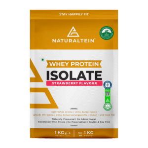 100% Natural Whey Protein Isolate – Strawberry – 1Kg (Naturally Flavour 100% Natural Whey Protein Isolate – Strawberry – 1Kg (Naturally Flavoured, GMO Free, Gluten Free, 25g Protein)