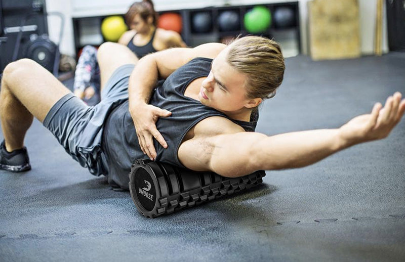 streching with foam rolling